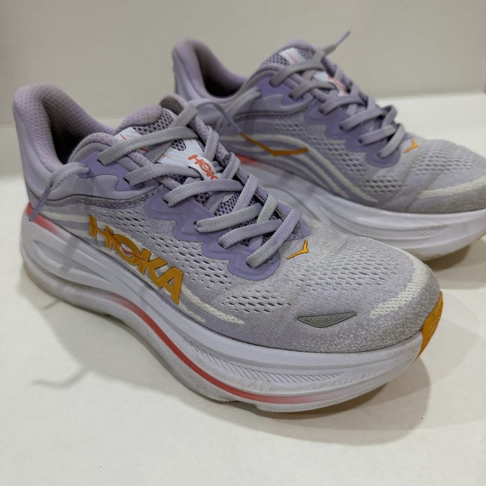 HOKA One One Bondi 9 Aster Flower Starlight Glow W Size 8.5 B 1162012 AGH